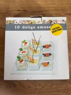 Amuseset, 10 delig.. in doos, Ophalen of Verzenden, Zo goed als nieuw, Glas, Overige stijlen