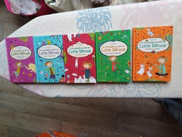 5x Lotte Wirwar kinderboeken 9-12 jaar beschikbaar voor biedingen