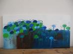 Groen-Blauw, Ophalen, Nieuw, Schilderij, 100 tot 125 cm