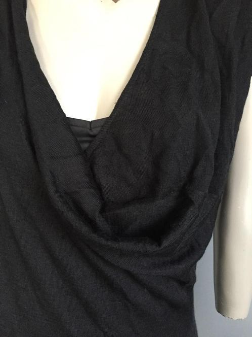 922 Steps: maat 36=S zwart fijn-gebreide wollen jurkje jurk, Kleding | Dames, Jurken, Zo goed als nieuw, Maat 36 (S), Zwart, Knielengte