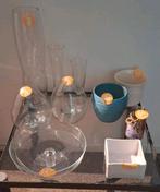 Vazen en bloempotten, Huis en Inrichting, Overige kleuren, Ophalen of Verzenden, Minder dan 50 cm, Glas