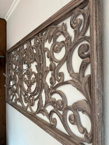 Houten Wandpaneel 120x60 met Haken beschikbaar voor biedingen