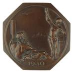Penning Josuë Dupon : Wereldtentoonstelling Antwerpen, 1930, Postzegels en Munten, Penningen en Medailles, Verzenden, Brons, Buitenland
