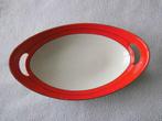 Petrus Regout Serail  rood ovale broodschaal, Antiek en Kunst, Antiek | Servies los, Verzenden
