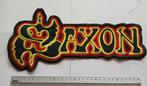 Saxon shaped logo backpatch 16.5 x 34 cm, Verzenden, Nieuw, Kleding