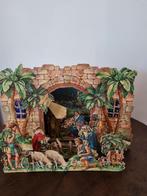 Antieke Kartonnen Kerststal 4D, Diversen, Kerst, Ophalen of Verzenden