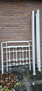 Wit metalen ledikant, Ophalen, Gebruikt, 90 cm, Eenpersoons