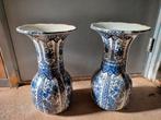 2 delfts blauwe vazen, Antiek en Kunst, Antiek | Vazen, Ophalen