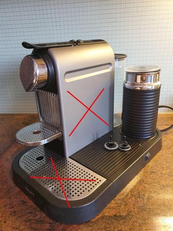 Nespresso citiz & milk Krups + melkopschuimer _  onderdelen beschikbaar voor biedingen