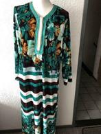 Maat L - lange velor jurk van Jimstyle met Broderie, Kleding | Dames, Jurken, Ophalen of Verzenden, Zo goed als nieuw, Maat 42/44 (L)