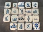 Te koop: 19 antieke wandtegels, Antiek en Kunst, Ophalen