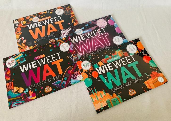 Wie Weet Wat - 70 -80 -90 | Verjaardag | Party - Standaard, Hobby en Vrije tijd, Gezelschapsspellen | Kaartspellen, Nieuw, Een of twee spelers