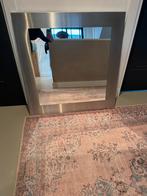 Mooie spiegel met RVS rand, Ophalen of Verzenden, Zo goed als nieuw, Rechthoekig, Minder dan 100 cm