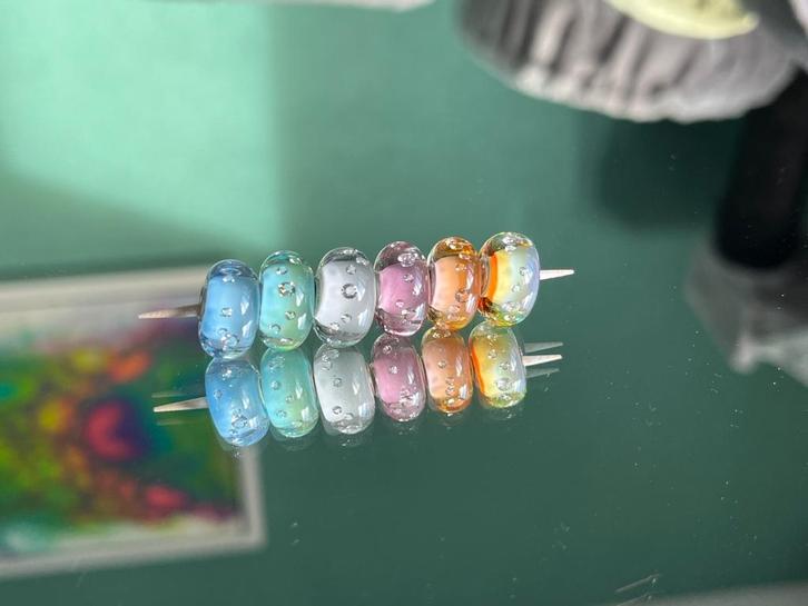 Trollbeads set, Sieraden, Tassen en Uiterlijk, Bedels, Nieuw, Trollbeads, Glas of Kristal, 4 bedels of meer, Met strass, Ophalen of Verzenden