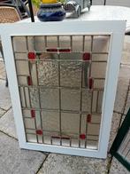 1x antiek glas loodraam, Doe-het-zelf en Verbouw, Glas en Ramen, Ophalen, Gevelraam of Ruit, Gebruikt, Minder dan 80 cm