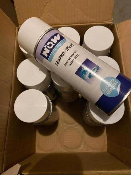 NOW. Grafiet-spray. 400 ml. Nieuw. 6 stuks., Auto diversen, Onderhoudsmiddelen, Ophalen of Verzenden