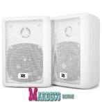 Luidspreker set, Speaker set, passief 4 inch wit, Overige merken, 60 tot 120 watt, Info@marbeco.nl, Front, Rear of Stereo speakers