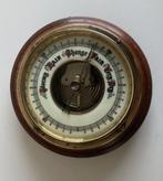 Vintage aneroid wand barometer met porseleinen wijzerplaat, Ophalen of Verzenden, Gebruikt