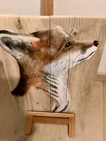 Schilderij vosje beschikbaar voor biedingen