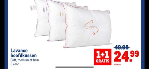 Lavance hoofdkussen, Huis en Inrichting, Slaapkamer | Beddengoed, Nieuw, Kussen, Eenpersoons, Wit, Ophalen of Verzenden