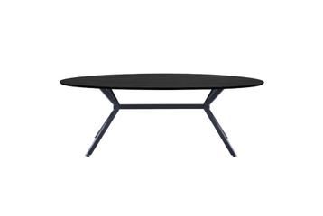 WOOOD Exclusive Bruno Eettafel 220 Zwart ovaal | €469, nu  beschikbaar voor biedingen