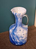 Vintage Opaline oor vaas Carlo Moretti Italiaans Jaren 70, Antiek en Kunst, Ophalen of Verzenden