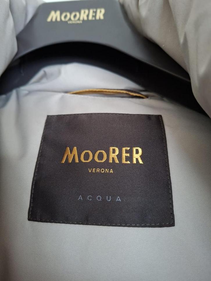 Moorer jas - model Iury - heren, Kleding | Heren, Jassen | Winter, Zo goed als nieuw, Maat 52/54 (L), Blauw, Ophalen of Verzenden