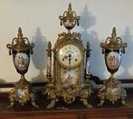 Vintage Franz hermle lancini pendule met kaststel I.z.g.s., Antiek en Kunst, Ophalen of Verzenden