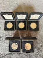 Complete serie van 5 PROOF zilveren 10 guldens Beatrix, Postzegels en Munten, Setje, Koningin Beatrix, Zilver, Ophalen of Verzenden