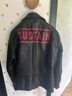Leren jas van sustain (nikkie), Maat 52/54 (L), Zwart, Ophalen of Verzenden, Zo goed als nieuw