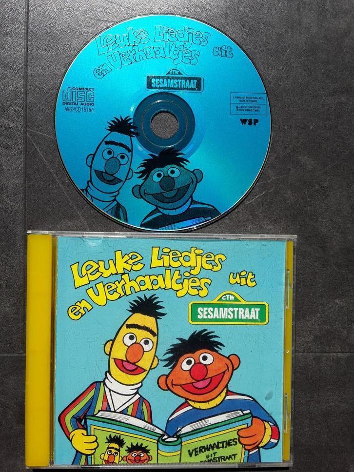 CD - Leuke Liedjes en Verhaaltjes uit Sesamstraat, Cd's en Dvd's, Cd's | Kinderen en Jeugd, Zo goed als nieuw, Muziek, Ophalen of Verzenden