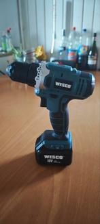 Wesco Accuboormachine WS2529 (18V), acculader ontbreekt, Boormachine, Gebruikt, Variabele snelheid, Ophalen of Verzenden