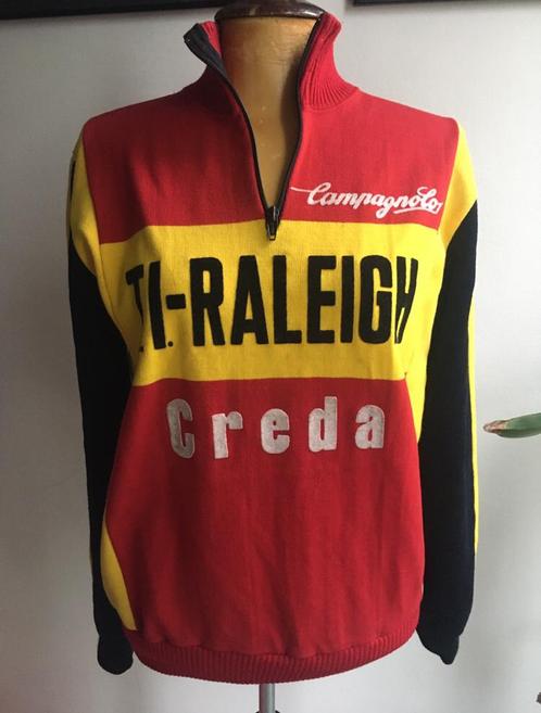 Vintage campion wollen trui TI.-Raleigh Creda uniek, Fietsen en Brommers, Fietsaccessoires | Fietskleding, Zo goed als nieuw, Dames