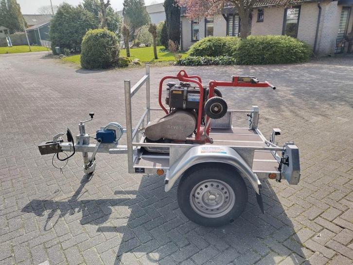 Trilplaat te huur incl aanhanger, Tuin en Terras, Hand-tuingereedschap, Gebruikt, Ophalen