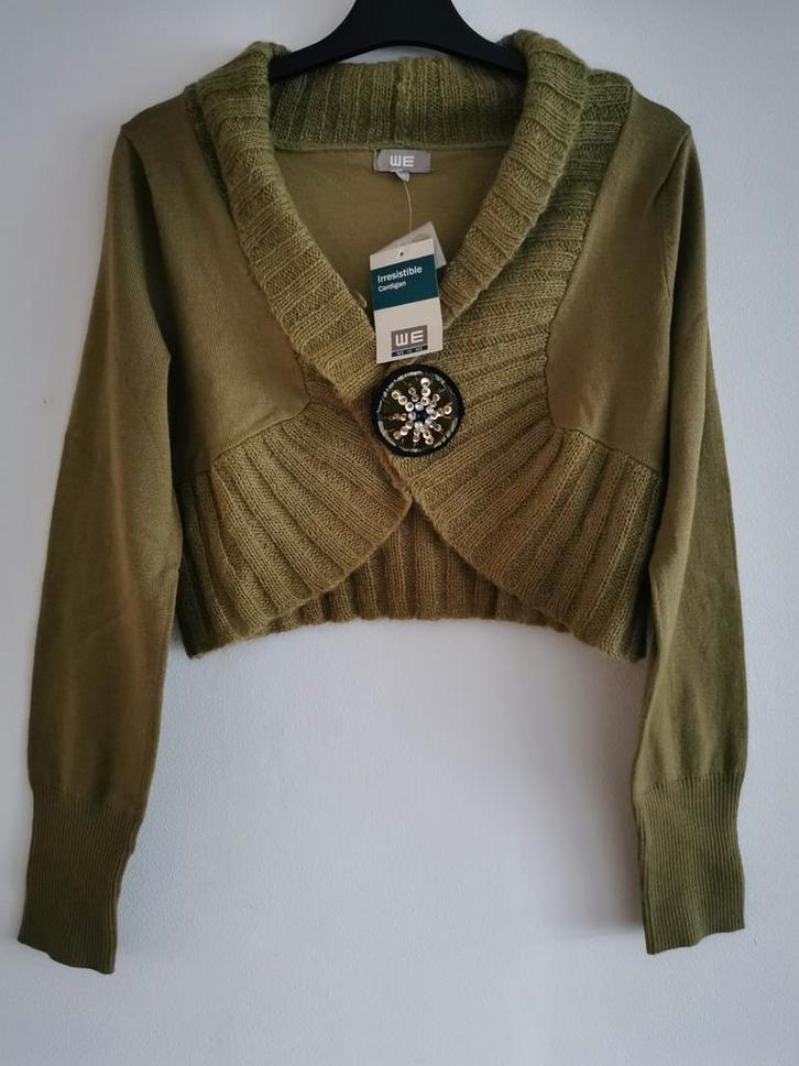 WE mohairwolmix vest mt. M, Kleding | Dames, Truien en Vesten, Nieuw, Maat 38/40 (M), Groen, Verzenden