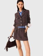 Short tweed jacket maje huidige collectie, Maat 38/40 (M), Bruin, Nieuw, Ophalen of Verzenden