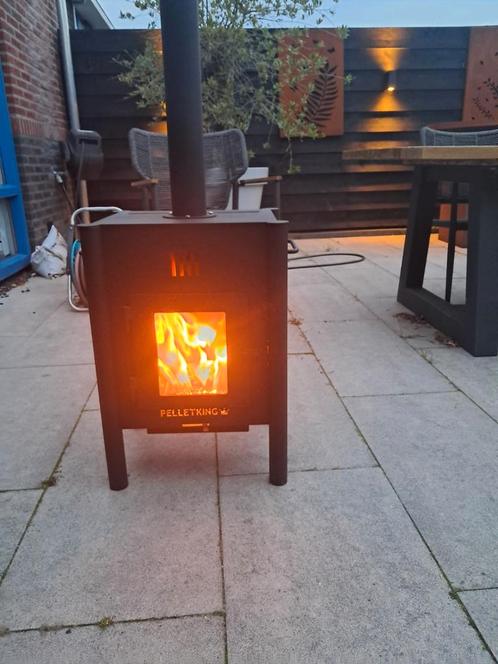 Pelletkachel voor Buiten - Pelletking, Tuin en Terras, Tuinhaarden, Zo goed als nieuw, Ophalen