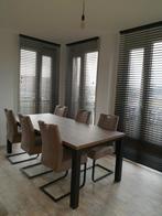 7x Veneta houten jaloezieën walnoot 119 x 258, Huis en Inrichting, Stoffering | Gordijnen en Lamellen, Ophalen, Gebruikt, 100 tot 150 cm