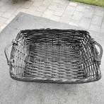 ***NIEUW*** zwart gevlochten mand, Huis en Inrichting, Woonaccessoires | Schalen en Manden, Ophalen, Overige materialen, Mand