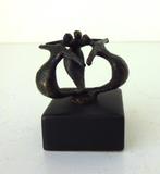 Brons legering beeldje drie figuren rond Ammerlaan 3873-b, Ophalen of Verzenden