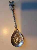 geboortelepel; molen zilver met visje,lengte 13 cm,, Antiek en Kunst, Antiek | Goud en Zilver, Ophalen of Verzenden, Zilver