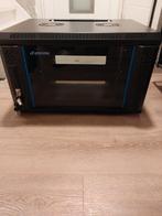 19 inch serverkast, Computers en Software, Ophalen, Gebruikt, Glas, Plaatstaal