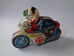 Oude blikken ATC Champion Motorcycle met Clown hoofd, Japan, Verzamelen, Speelgoed, Gebruikt, Ophalen of Verzenden