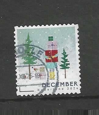 december 2024 - kind met pakketjes, Ophalen of Verzenden, Na 1940, Gestempeld