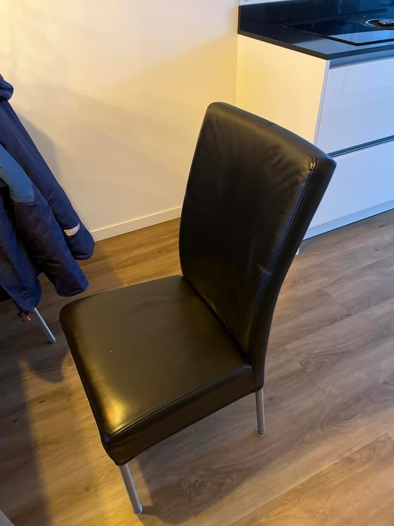 Tafel met 6 stoelen, Huis en Inrichting, Stoelen, Gebruikt, Bruin, Ophalen of Verzenden, Vijf, Zes of meer stoelen