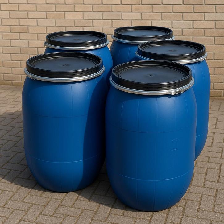 240L Nieuwe Vaten - Ideaal voor Opslag!, Tuin en Terras, Regentonnen, Ophalen of Verzenden