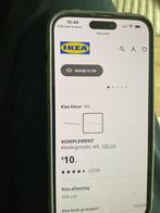 Ikea Komplement kledingroede wit 100 cm, Huis en Inrichting, Ophalen of Verzenden, Nieuw