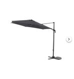 Central Park zweefparasol Vive 2,9m antraciet, Ophalen, Zo goed als nieuw, Zweefparasol