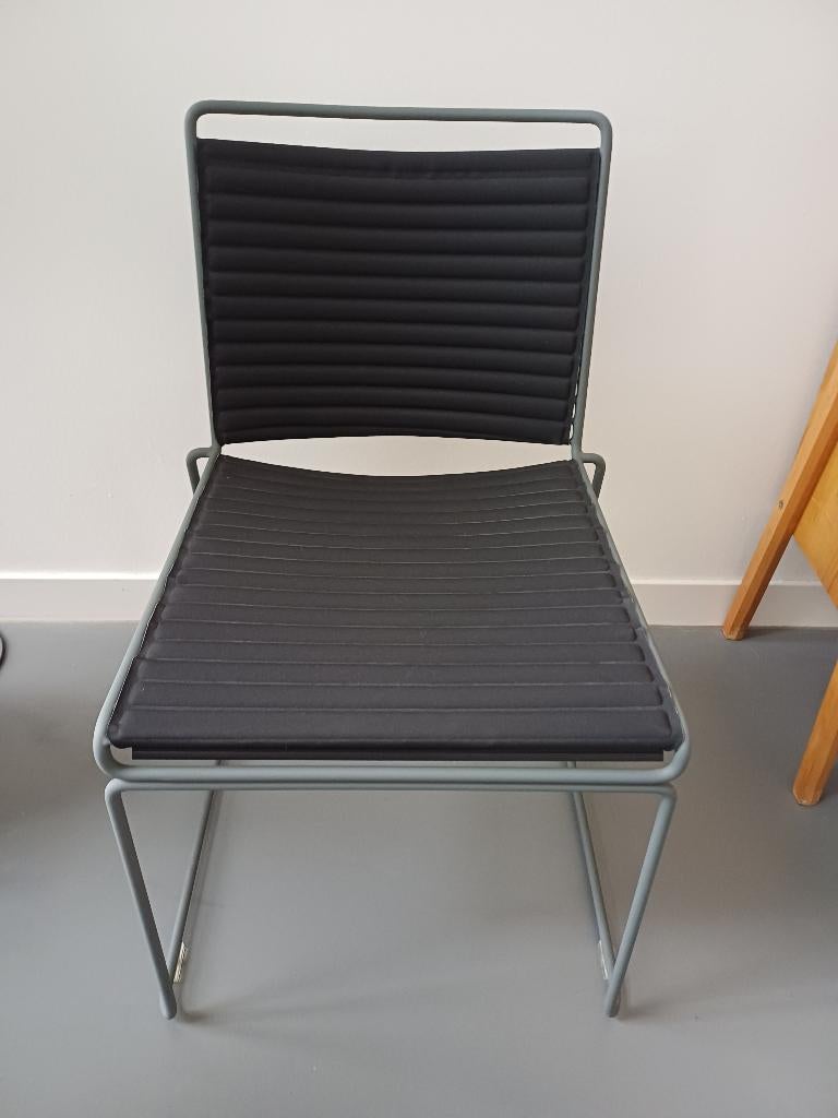 Cappellini stoelen, stalen frame zwart stof. Ophalen Zeist., Huis en Inrichting, Stoelen, Zo goed als nieuw, Vier, Metaal, Stof