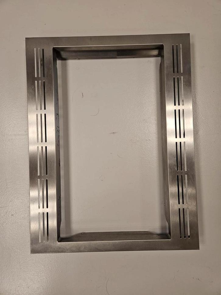 Magnetron Omlijsting RVS, Witgoed en Apparatuur, Afzuigkappen, Gebruikt, Inbouw, Overige typen, 200 tot 400 m³ per uur, Ophalen of Verzenden